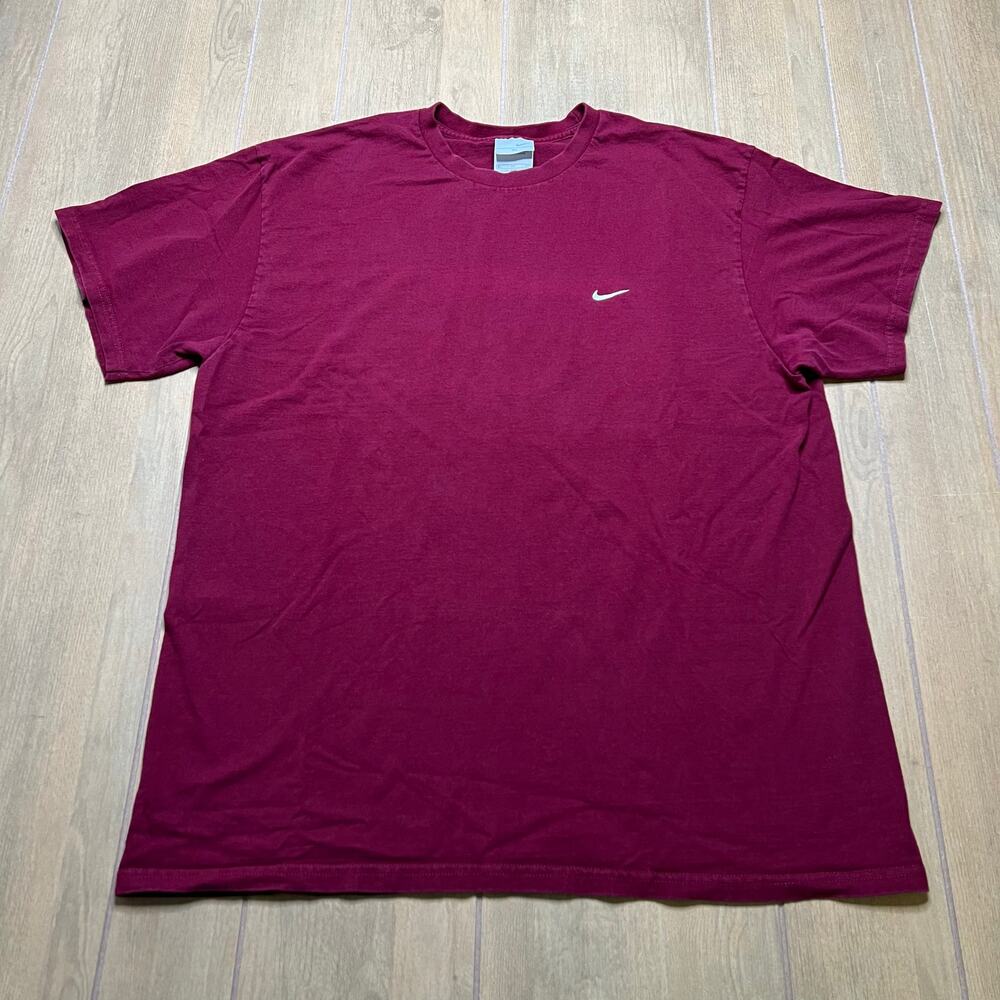 Vintage Nike Swoosh T Shirt Sz Men XL Red Y2K baggy loose